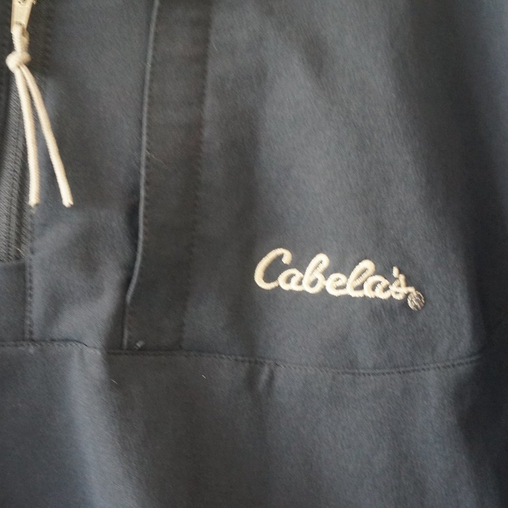 Cabela's Softshell Pullover 1/2 Zip Blue Mens XL NWT - Picture 3 of 7